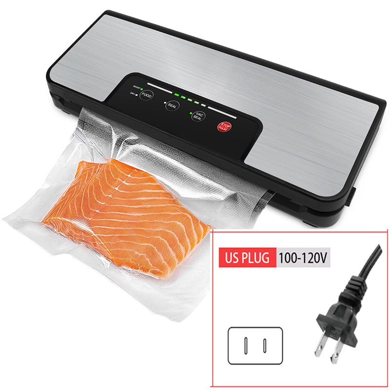 LAIMENG Vacuum Sealer with Roll Holder Pulse Function Sous Vide Vacuum Packing Machine For Food Storage Packer Vacuum Bags S285