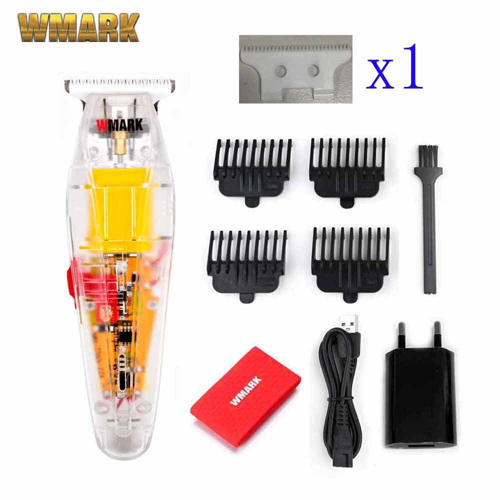 WMARK New NG-202 NG-212 Digital Transparent Style  Detail Trimmer Professional Rechargeable Clipper 6500 RPM With 1400 Battery