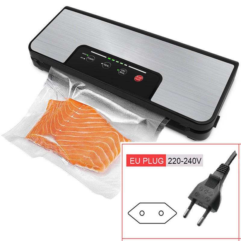 LAIMENG Vacuum Sealer with Roll Holder Pulse Function Sous Vide Vacuum Packing Machine For Food Storage Packer Vacuum Bags S285