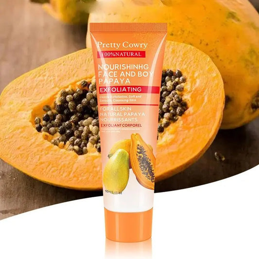 100ml Papaya Deep Cleansing Scrub Gel Dead Skin Removal Exfoliating Peeling Gel Face Body Moisturizing Whitening Skin Care Gel