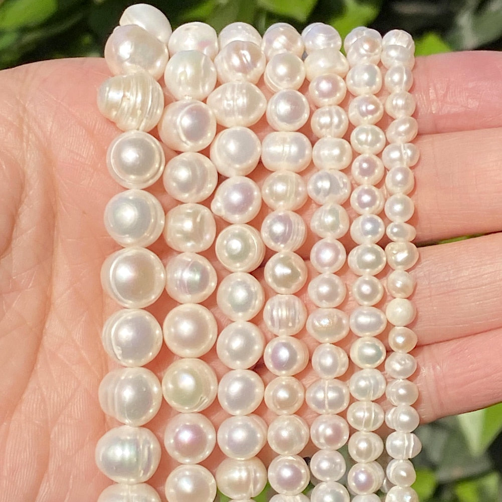 Natural Freshwater Pearl Beads High Quality Irregular Shape Punch Loose Beads for Jewelry Making DIY Necklace Bracelet