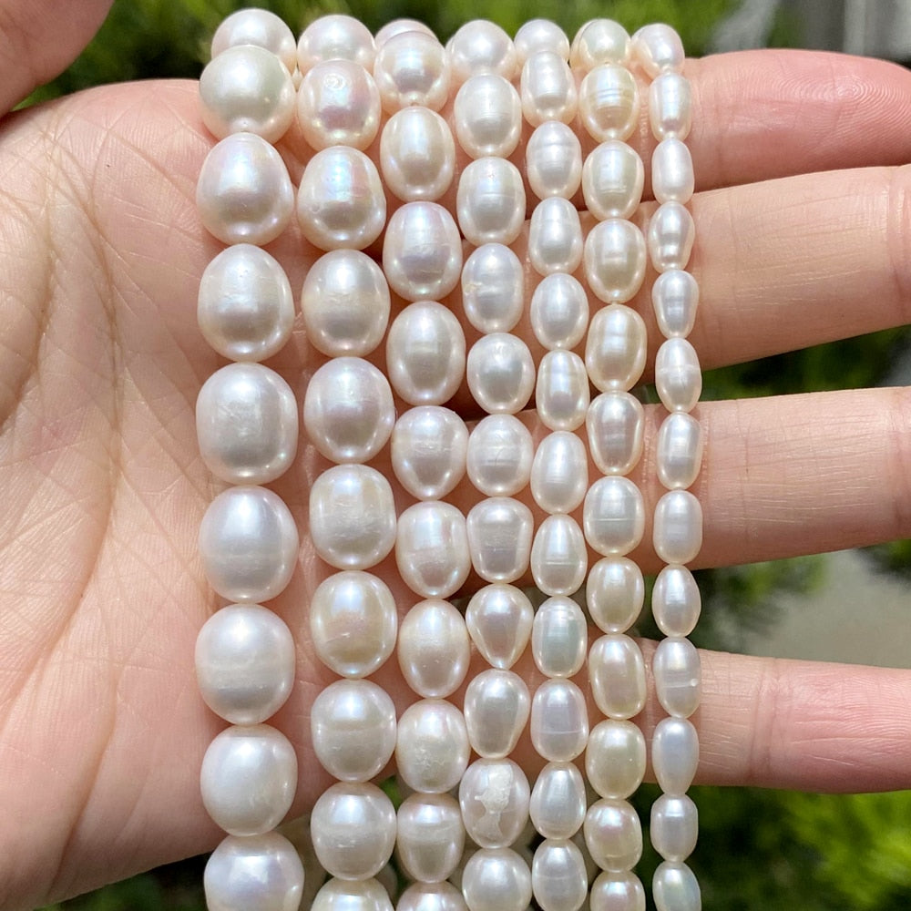 Natural Freshwater Pearl Beads High Quality Irregular Shape Punch Loose Beads for Jewelry Making DIY Necklace Bracelet